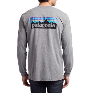 Grey Patagonia long sleeve t-shirt
